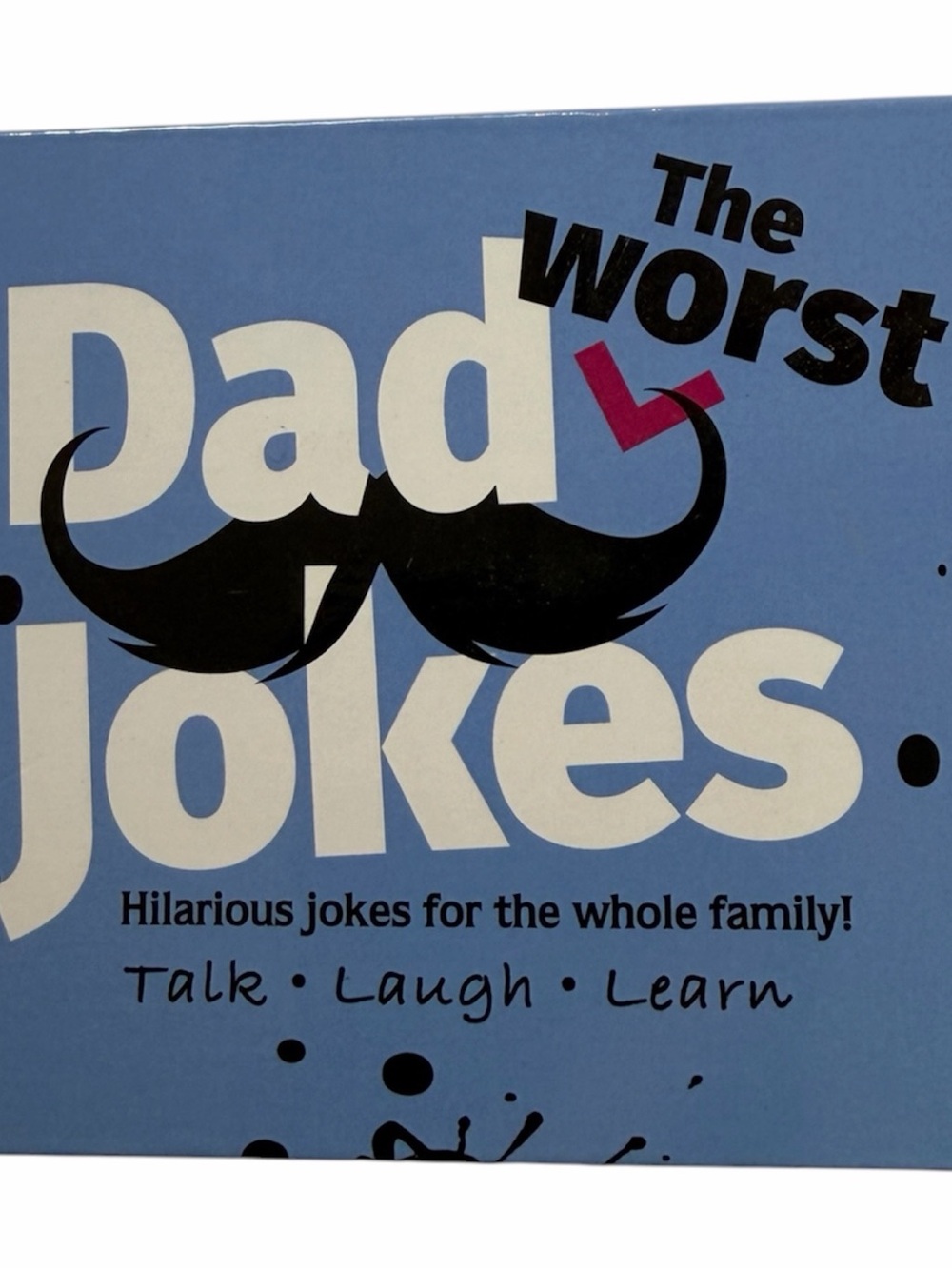The Worst Dad Jokes Card Game funny family humor blue cover card game